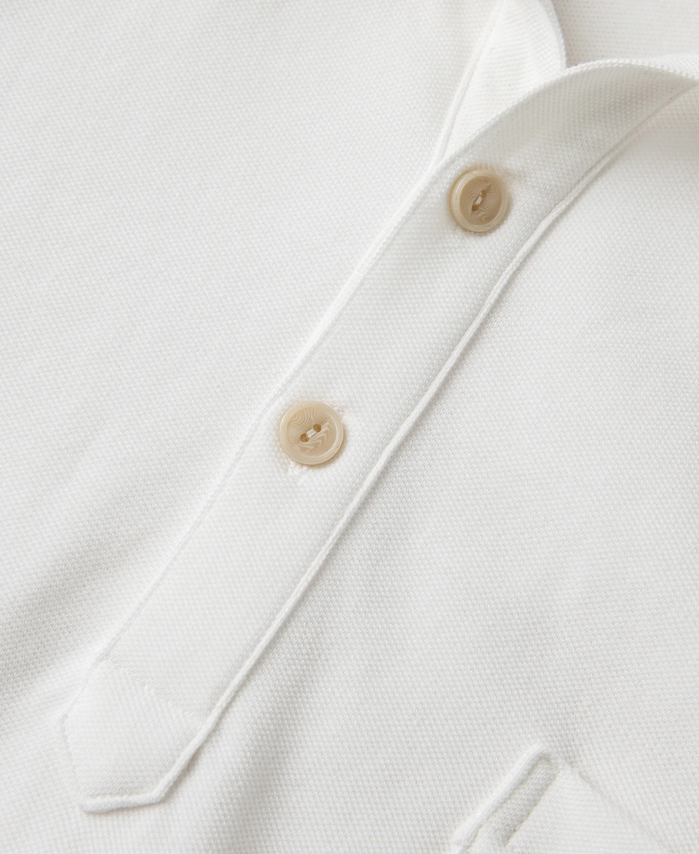 Raglan Sleeve Cotton-Piqué Polo Shirt - White - Image 7
