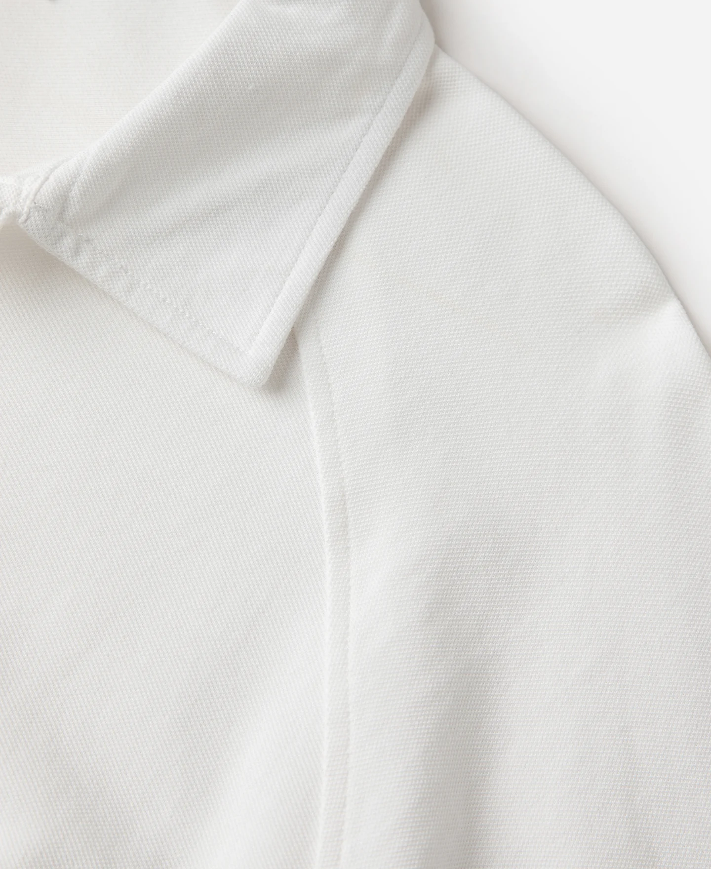 Raglan Sleeve Cotton-Piqué Polo Shirt - White - Image 9
