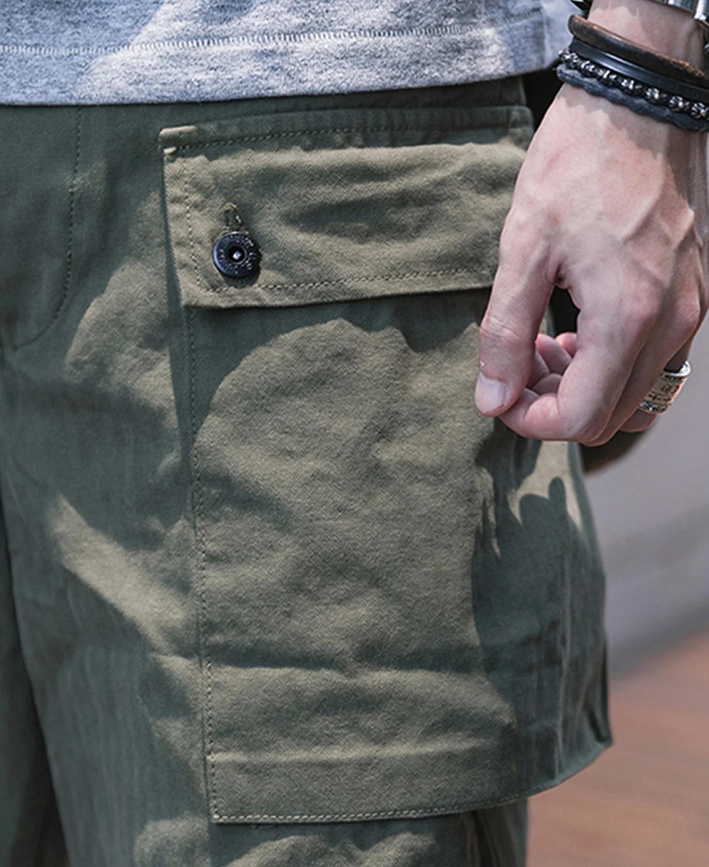 USMC P-44 Utility Shorts - Olive - Image 7