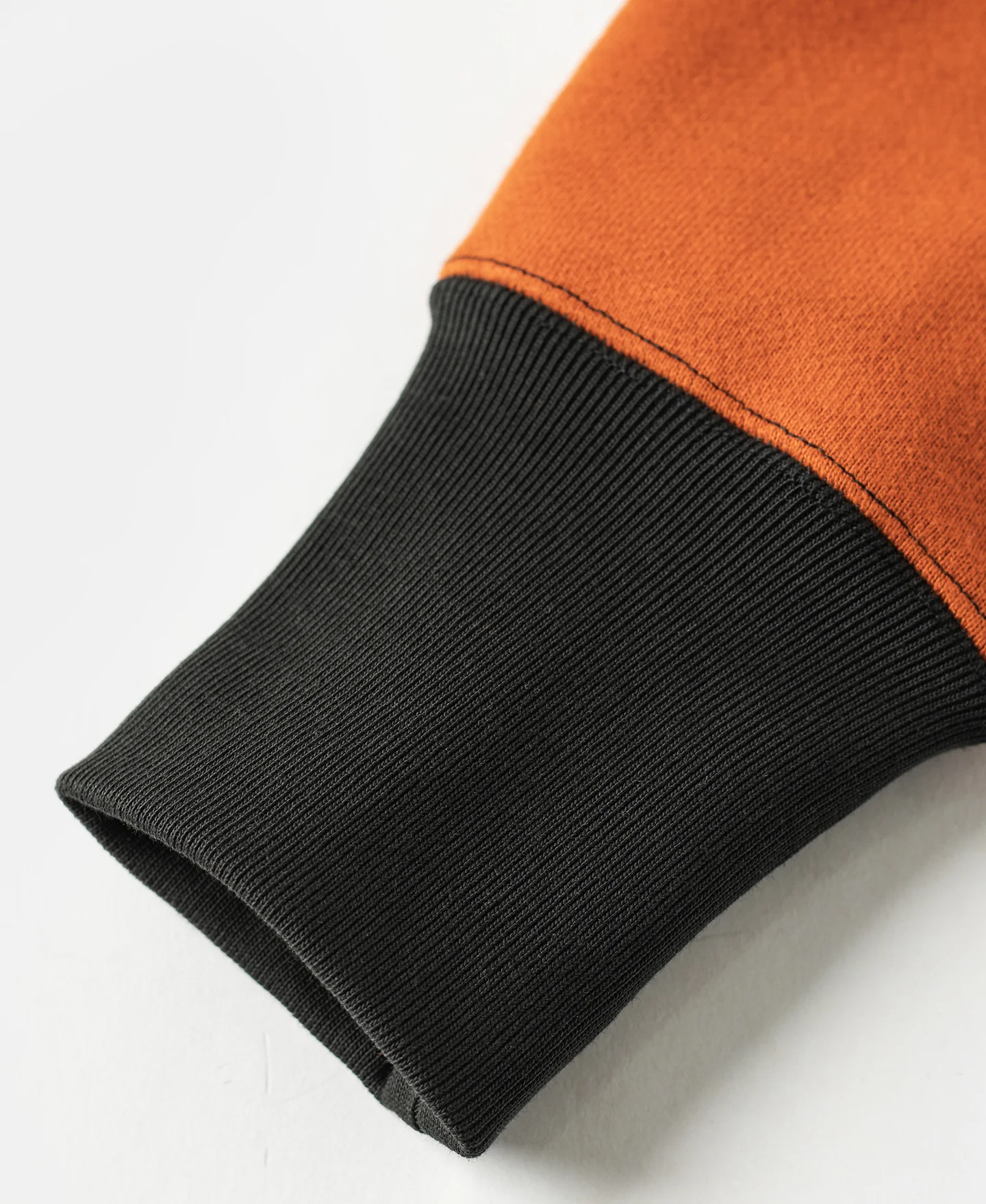 V-Inset Two-Tone Sweatshirt - Orange - Image 11