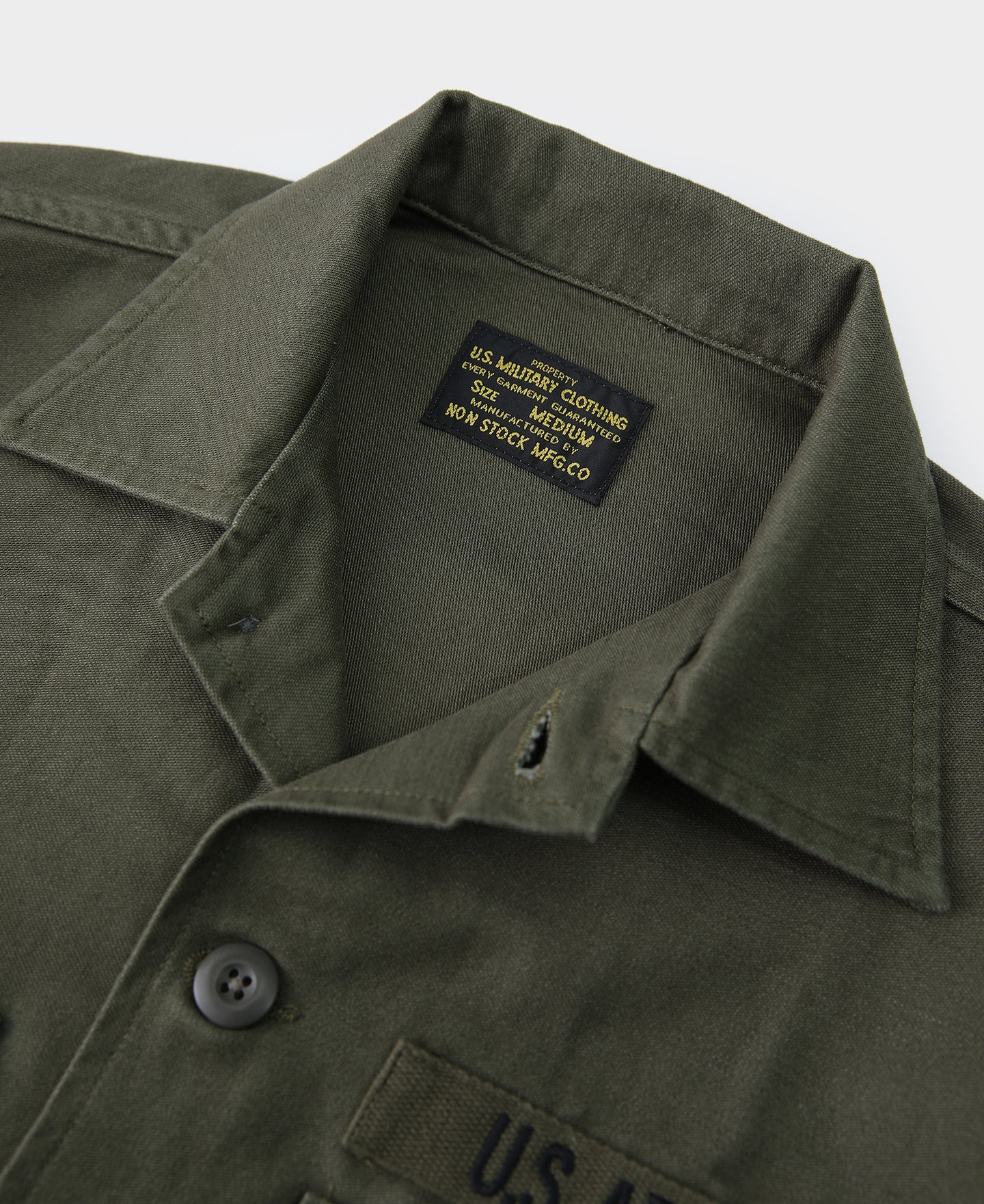 Vietnam War US Army OG-107 Fatigue Utility Shirt - Plain - Image 10