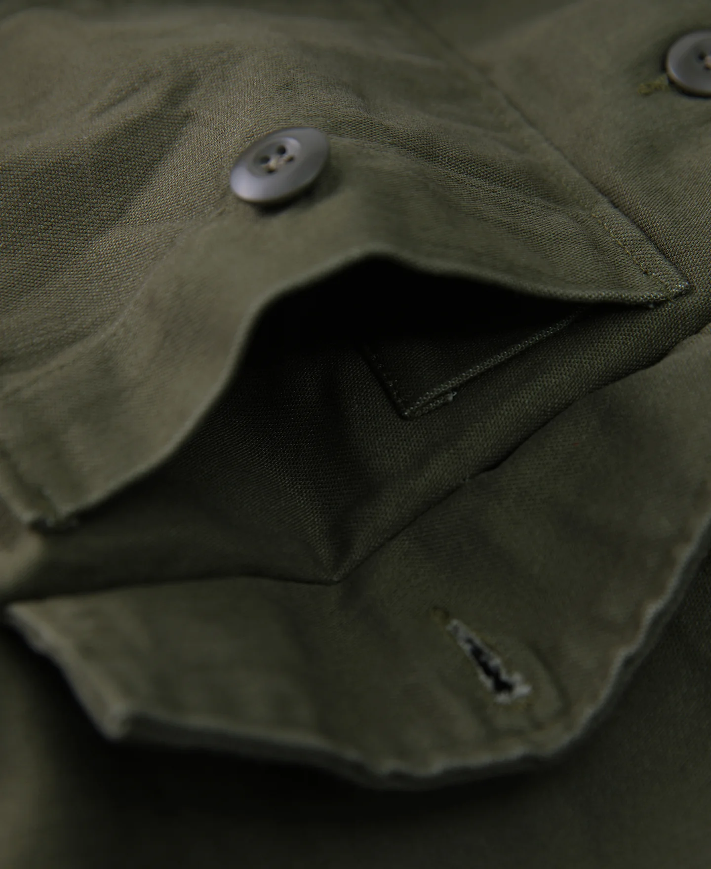 Vietnam War US Army OG-107 Fatigue Utility Shirt - Plain - Image 11