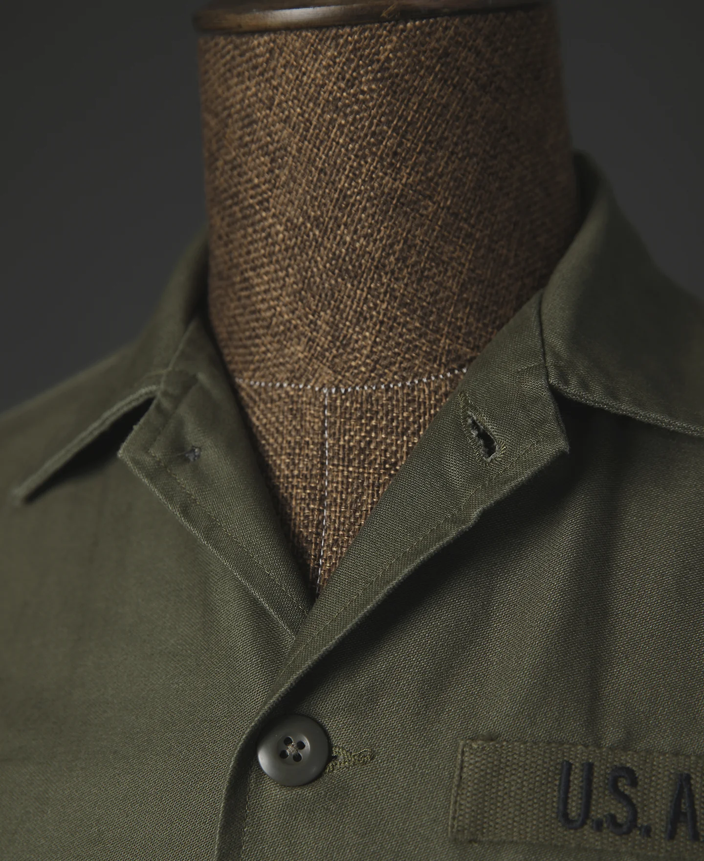 Vietnam War US Army OG-107 Fatigue Utility Shirt - Plain - Image 6