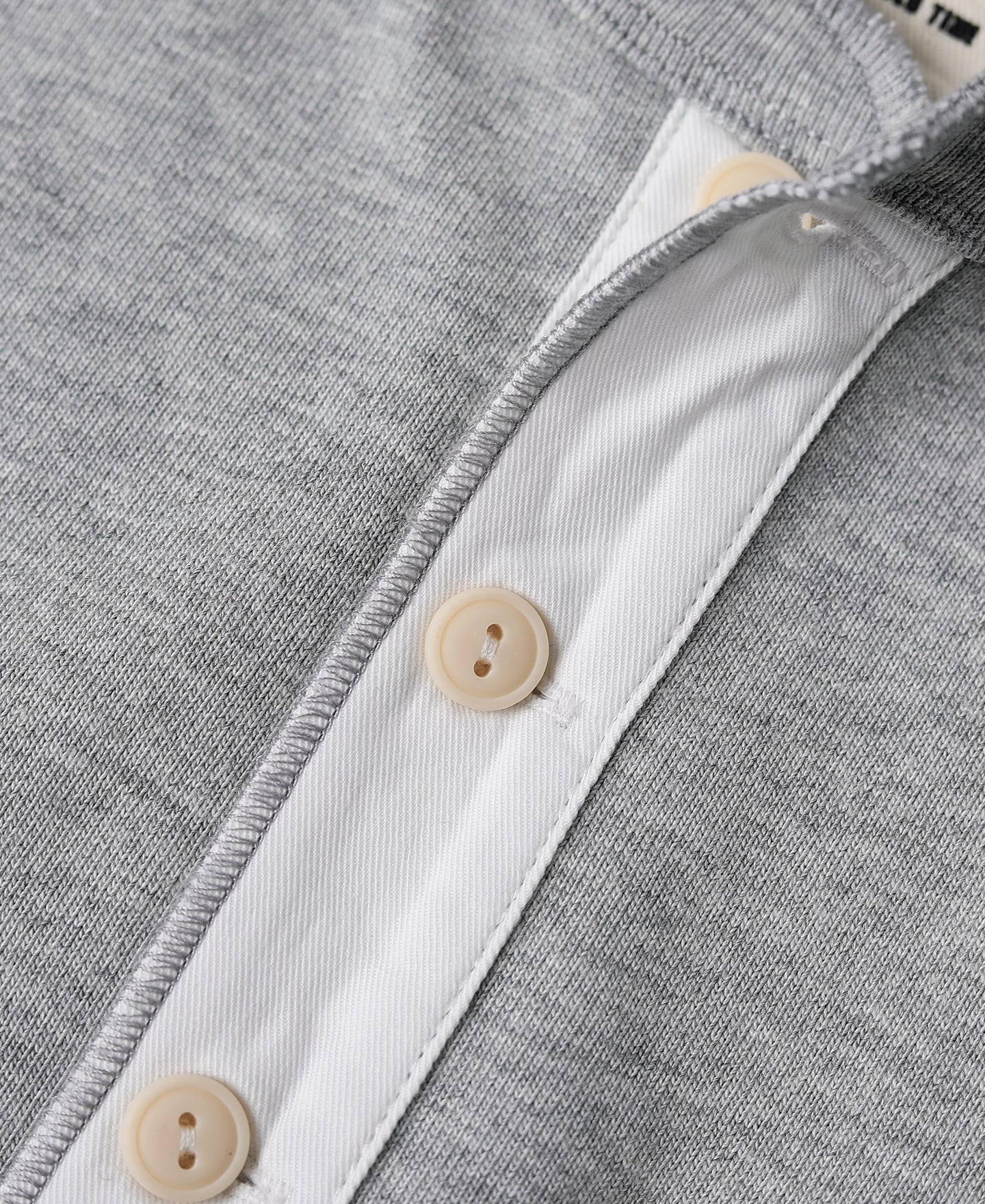 Vintage Long Sleeve Henley Shirt - Gray - Image 10