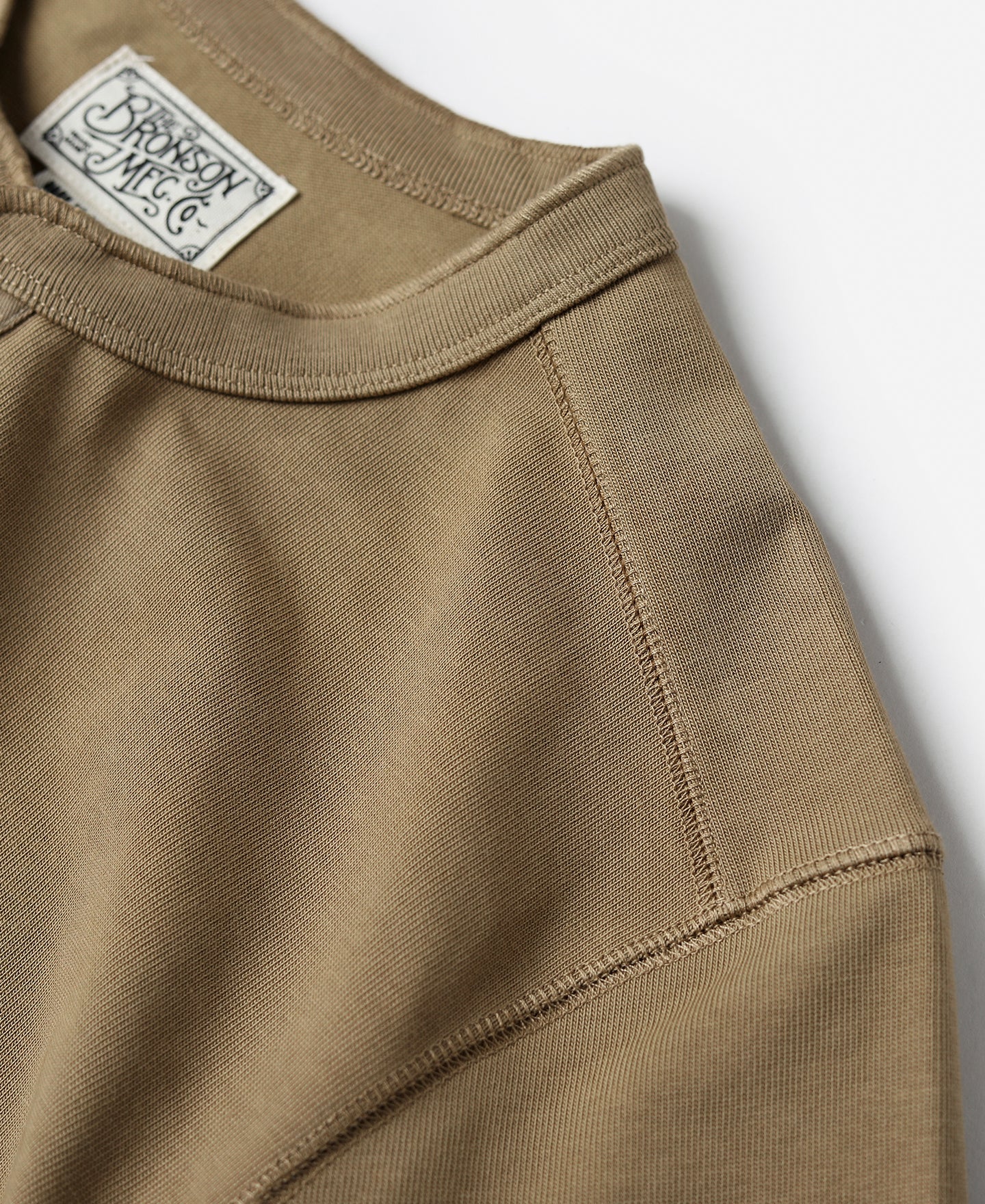 Vintage Long Sleeve Henley Shirt - Khaki - Image 7