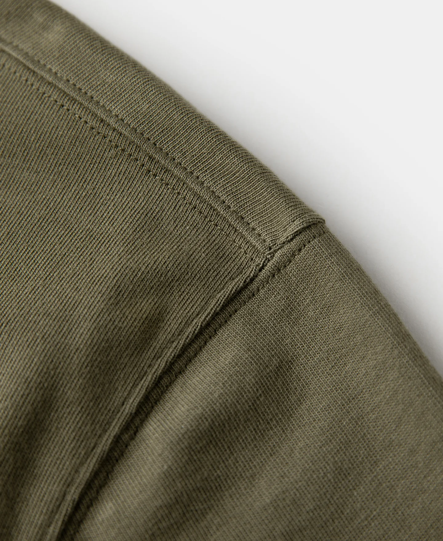 Vintage Short Sleeve Henley T-Shirt - Olive - Image 7