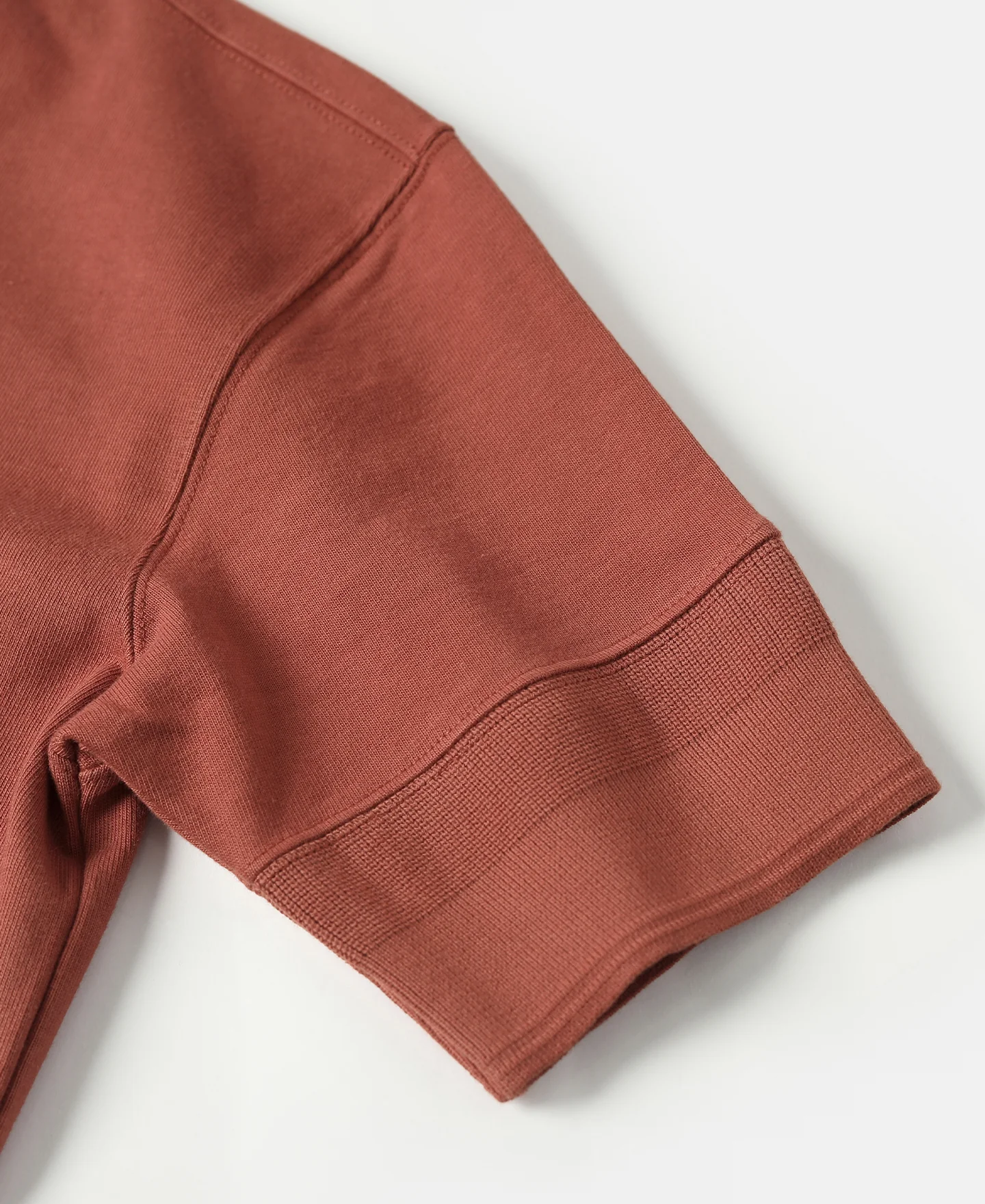 Vintage Short Sleeve Henley T-Shirt - Brick Red - Image 9
