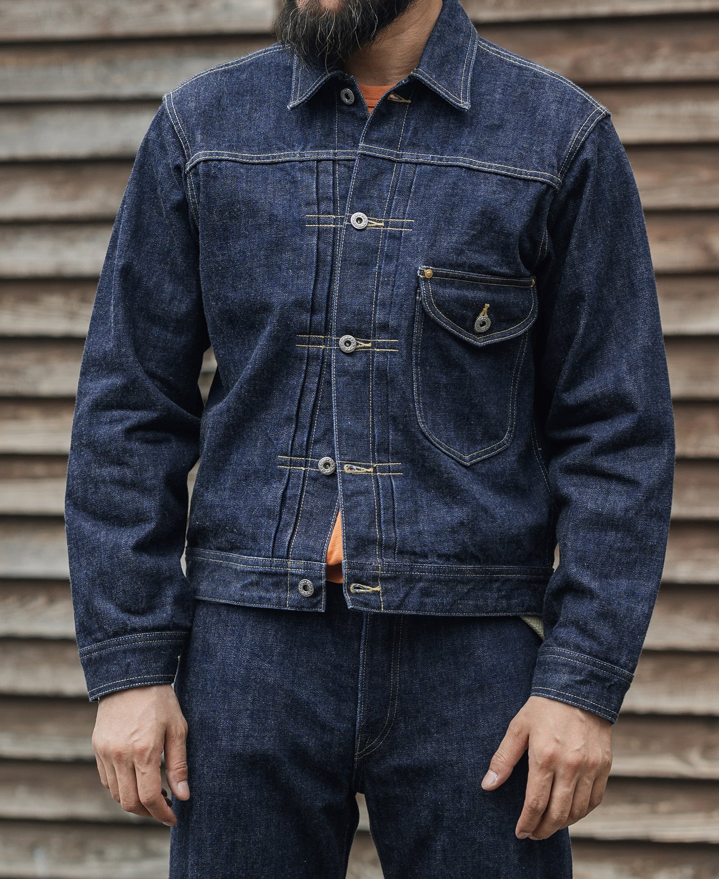 WWII Simplified Model Cowboy Selvedge Denim Jacket - Image 3